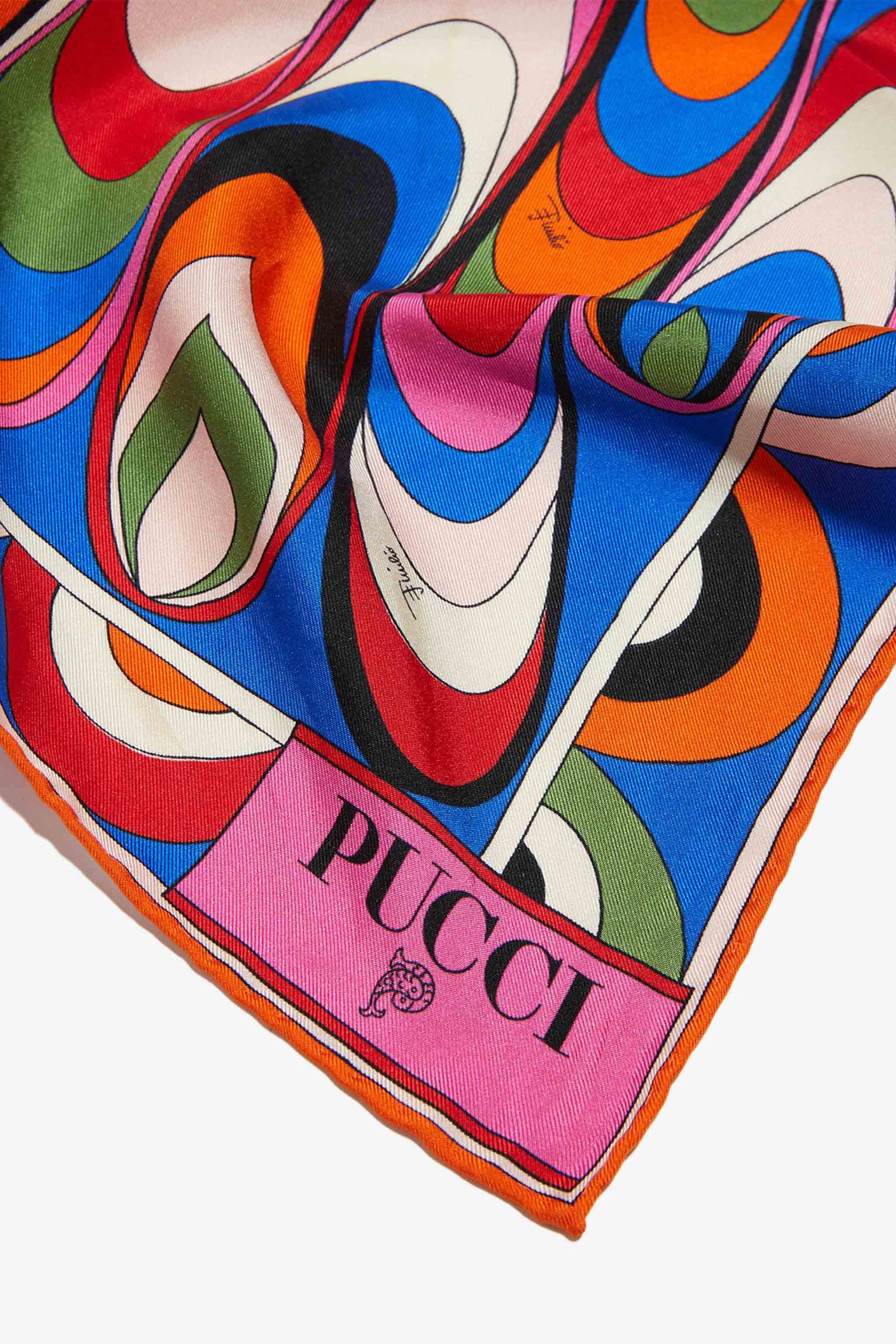 Emilio Pucci - Onde-Print Silk-Twill Carré - ICON-ICON