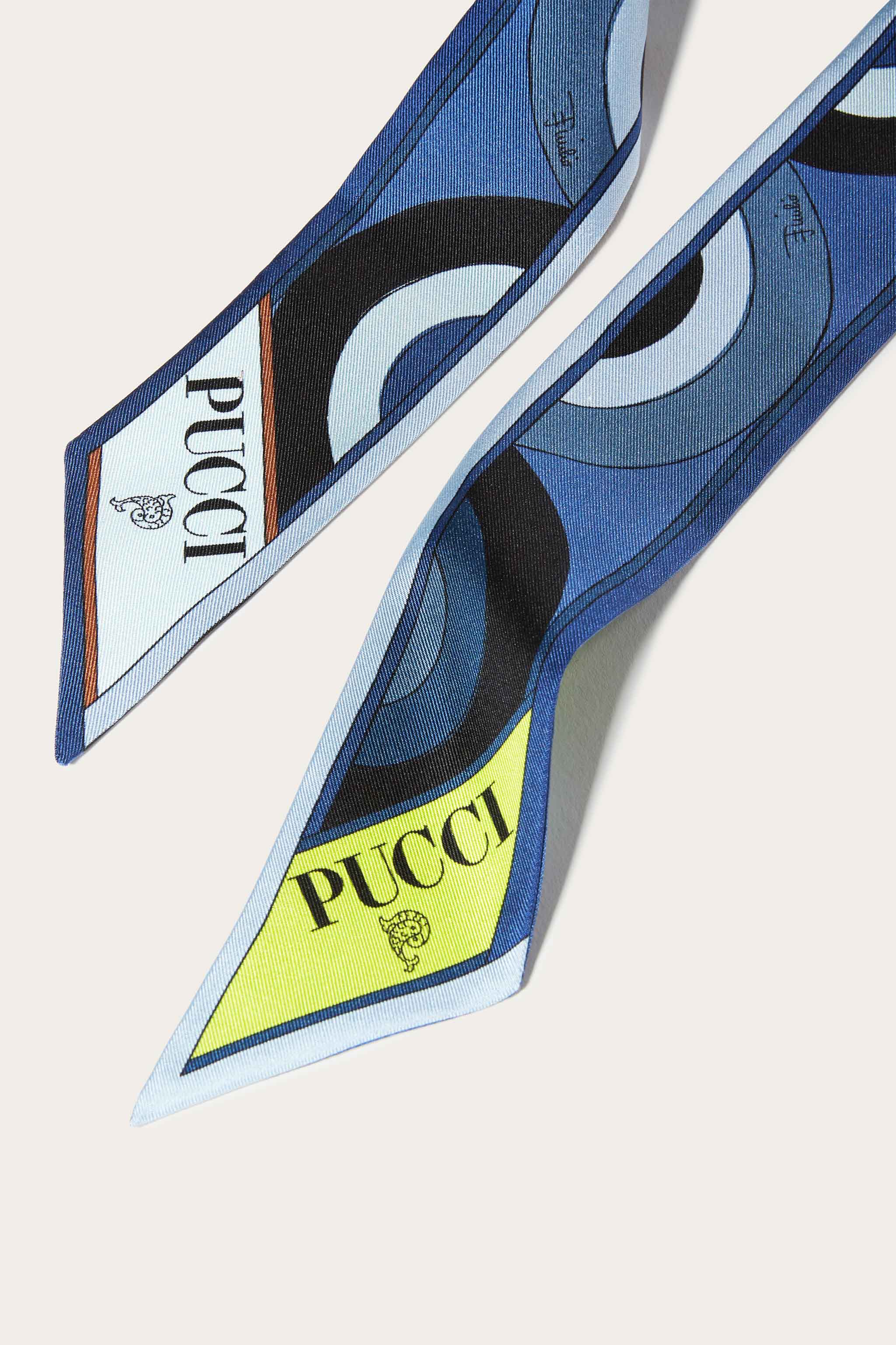 Onde And Iride-Print Silk-Twill Scarf – PUCCI Online Store