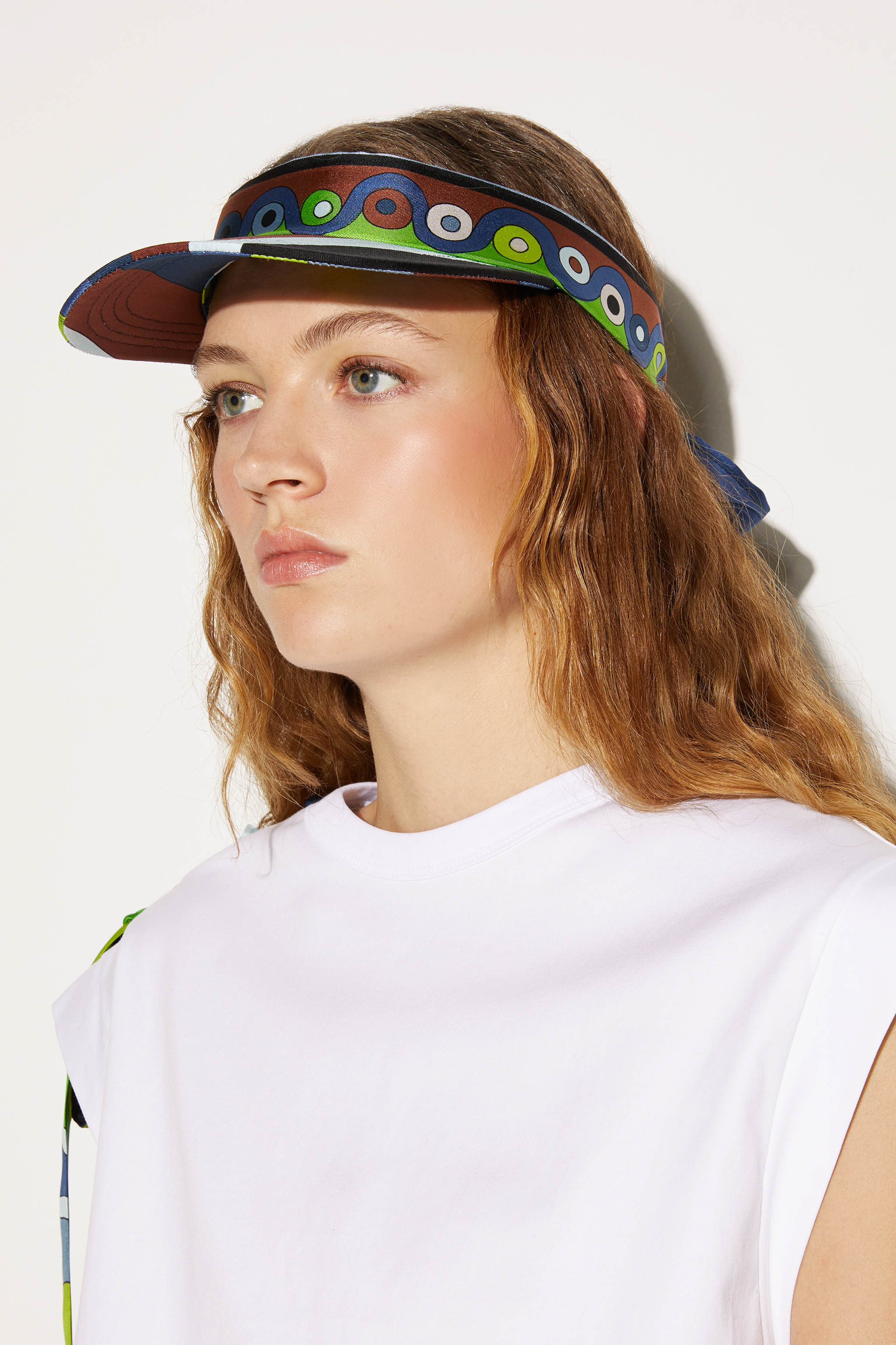 Iride-Print Silk-Twill Visor – PUCCI Online Store