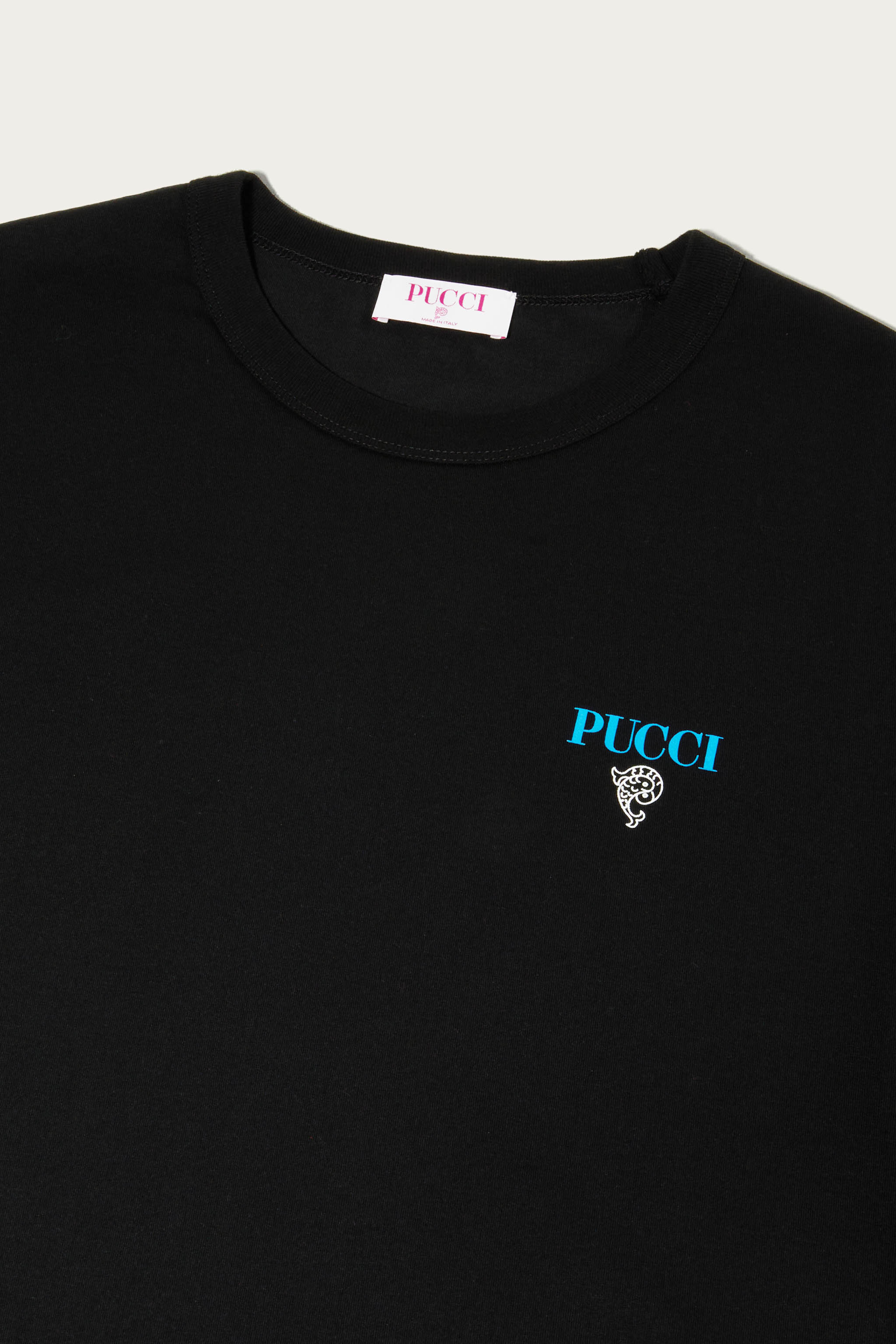 PUCCI logo-embroidered ribbed knit jumper - Blue