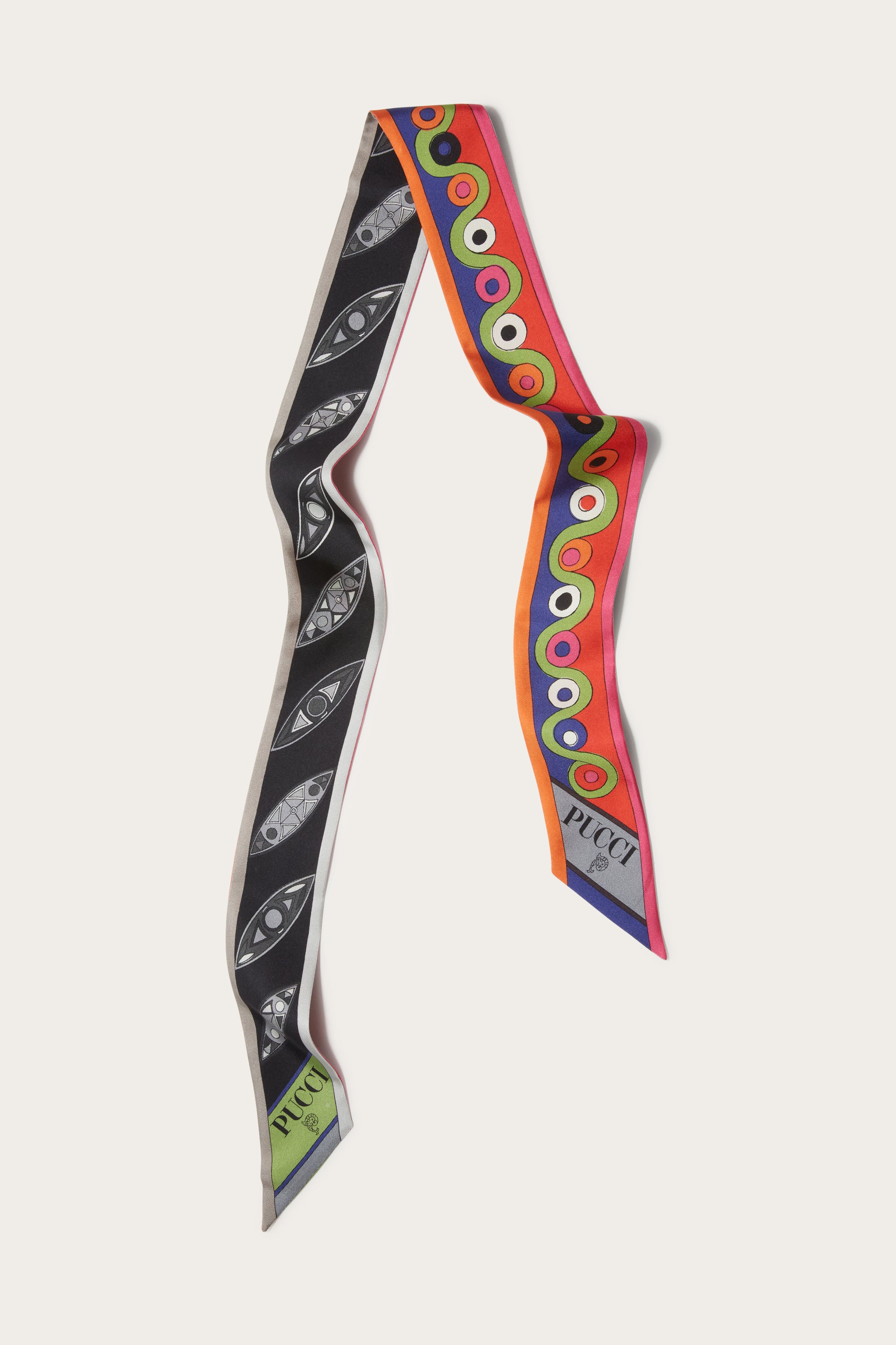 Pucci Foulard in seta con stampe Girandole e Iride