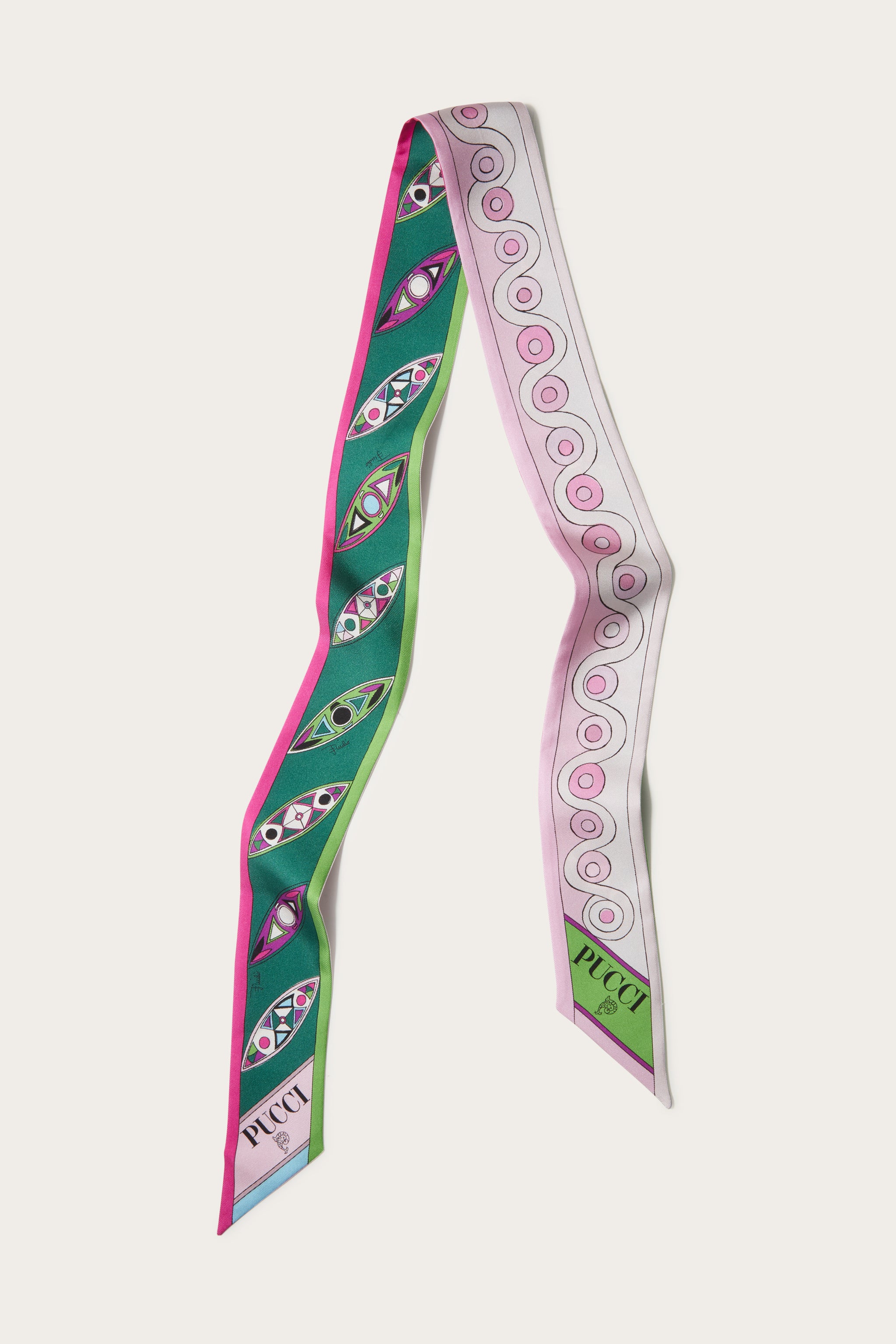 Pucci Foulard in seta con stampe Girandole e Iride