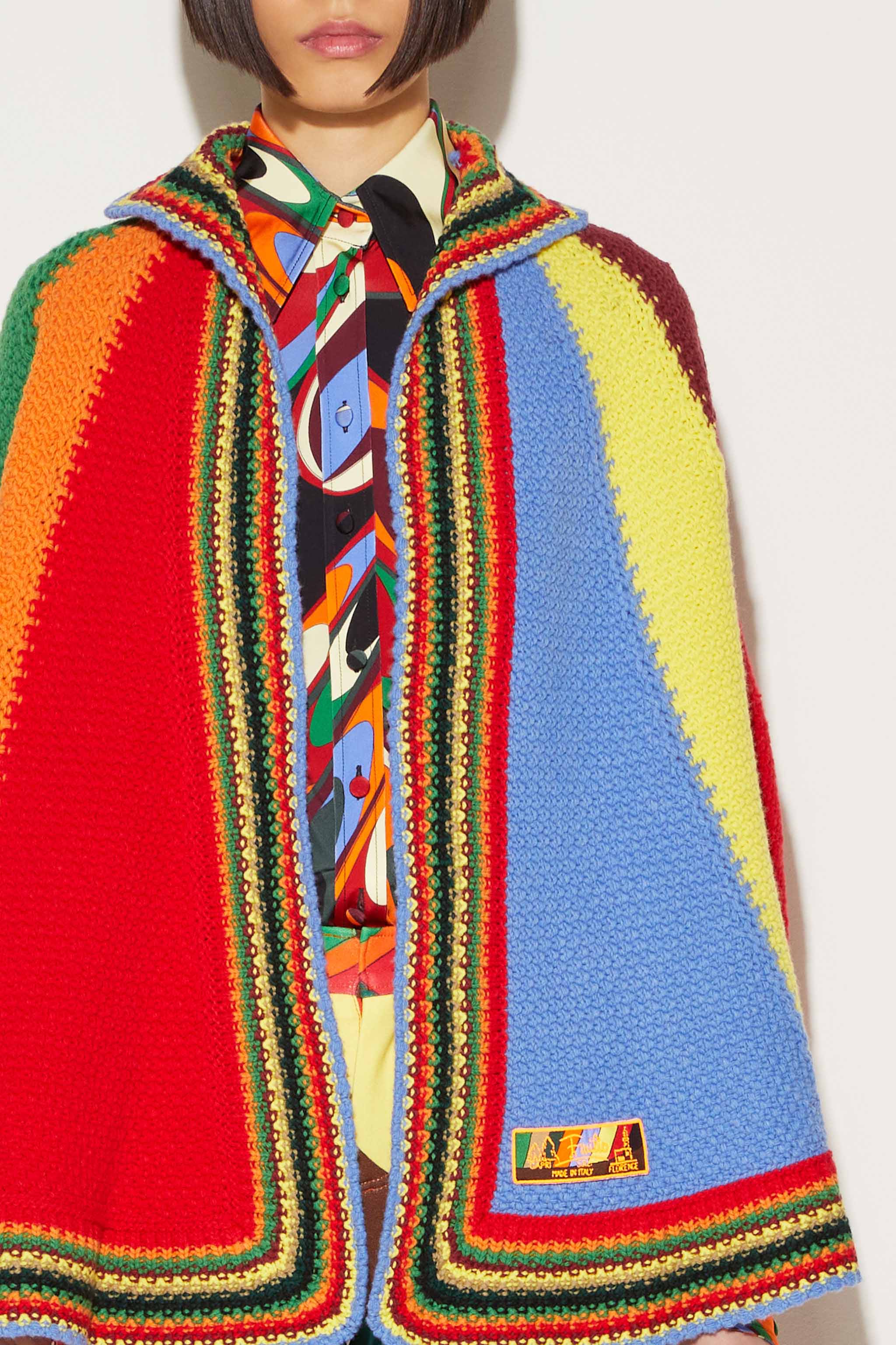 Rainbow poncho burberry online