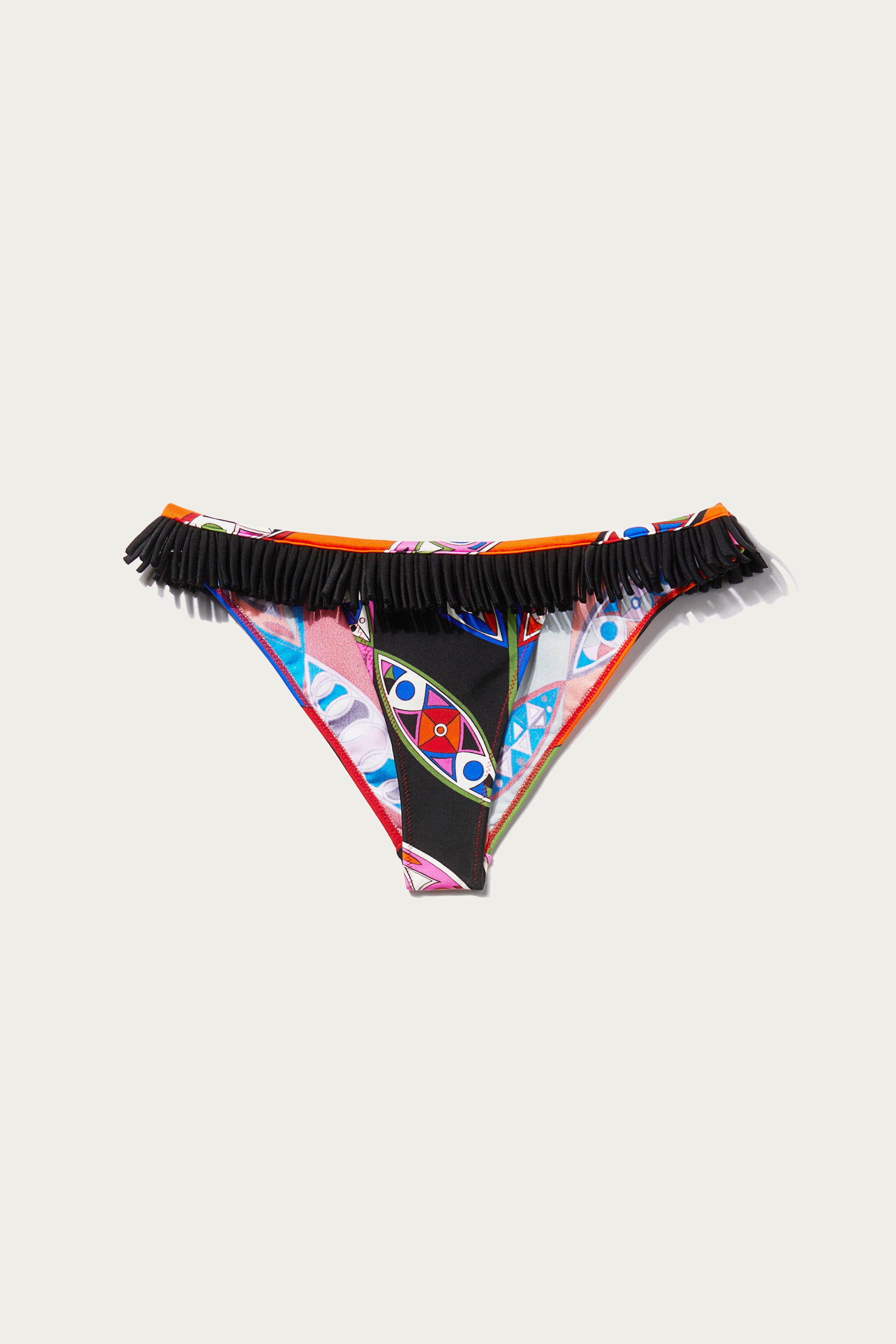 Pucci Slip bikini con stampa Girandole e frange