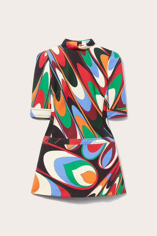 Emilio Pucci | Jersey Satin Short Dress | Multicolor 42