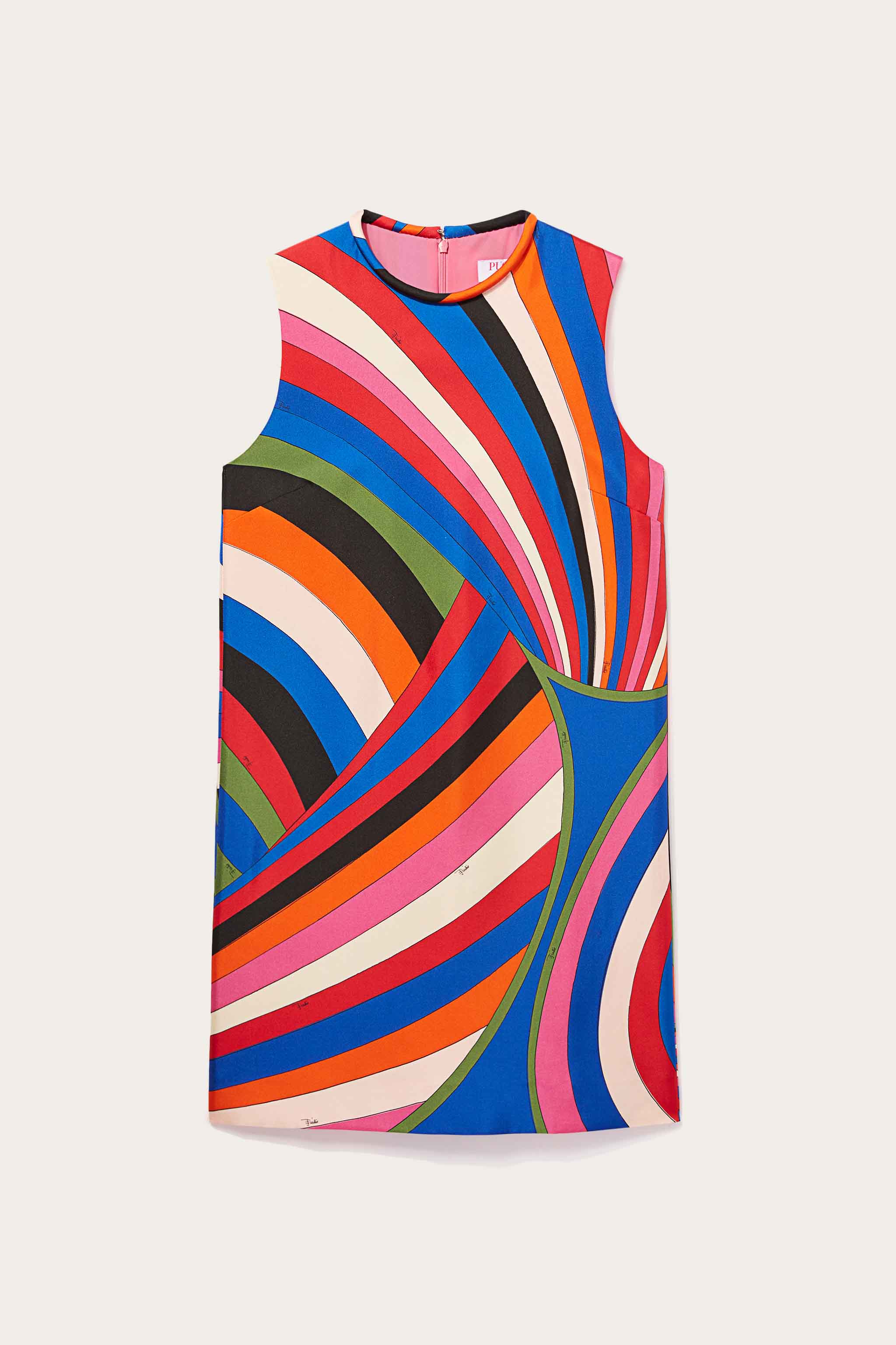 Pucci Iride-Print Silk-Twill Mini Dress