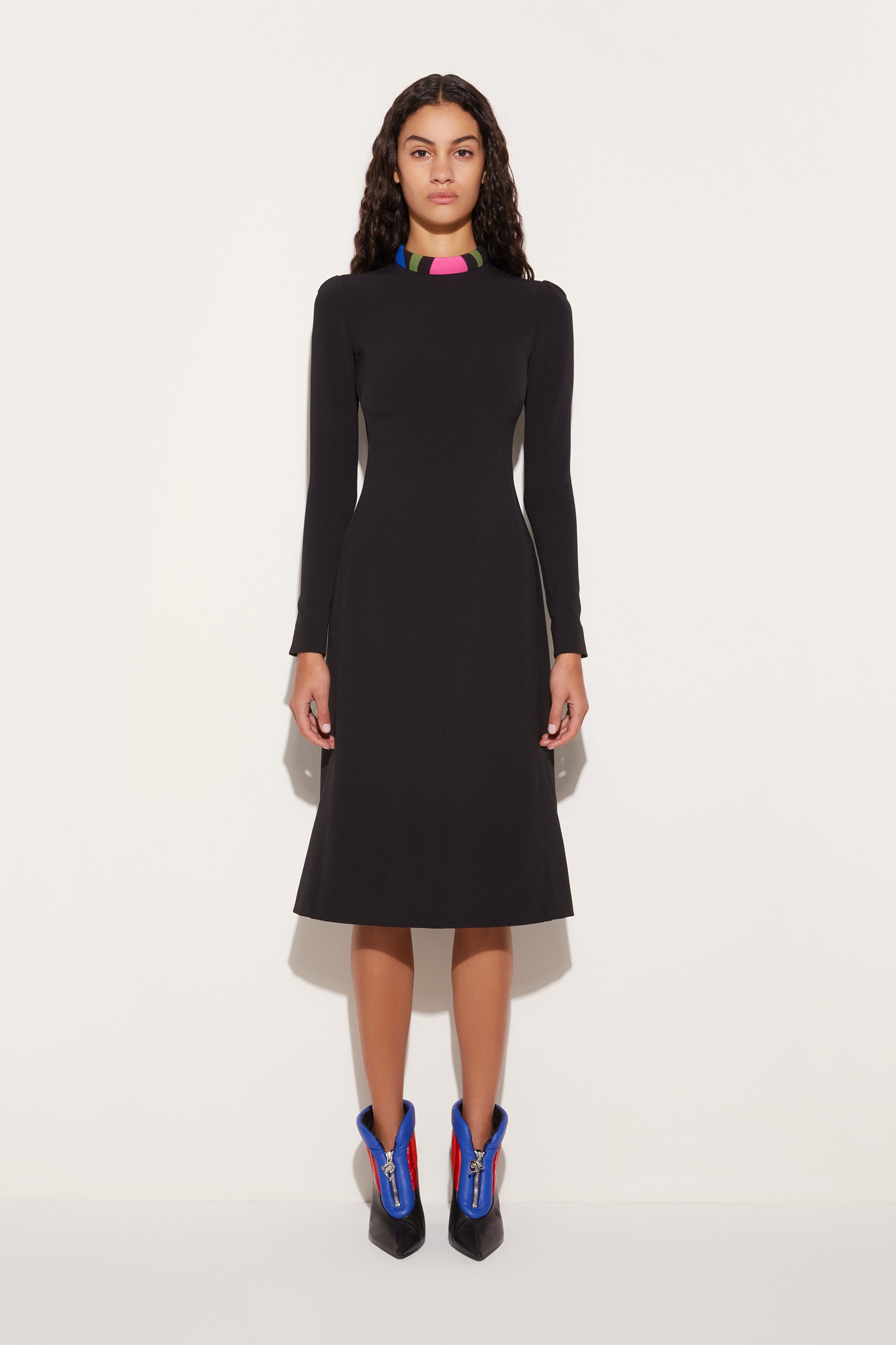 PUCCI Marmo-print silk dress - Black