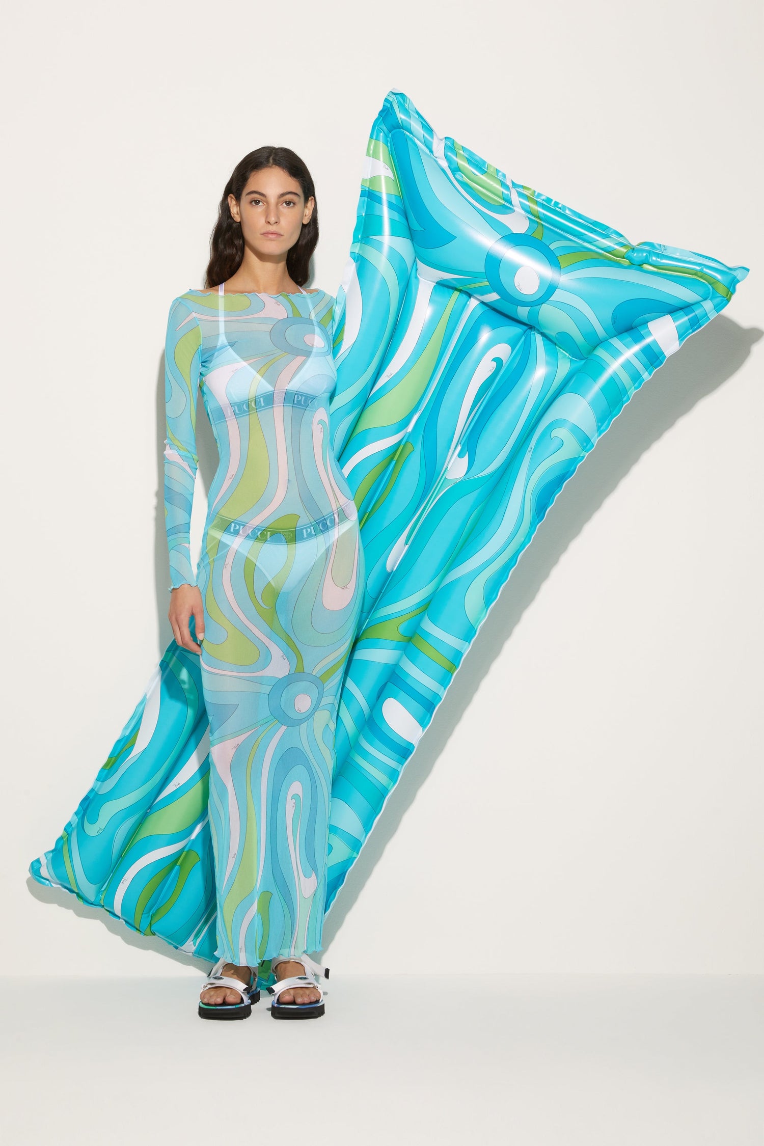 Marmo-Print Inflatable Lilo