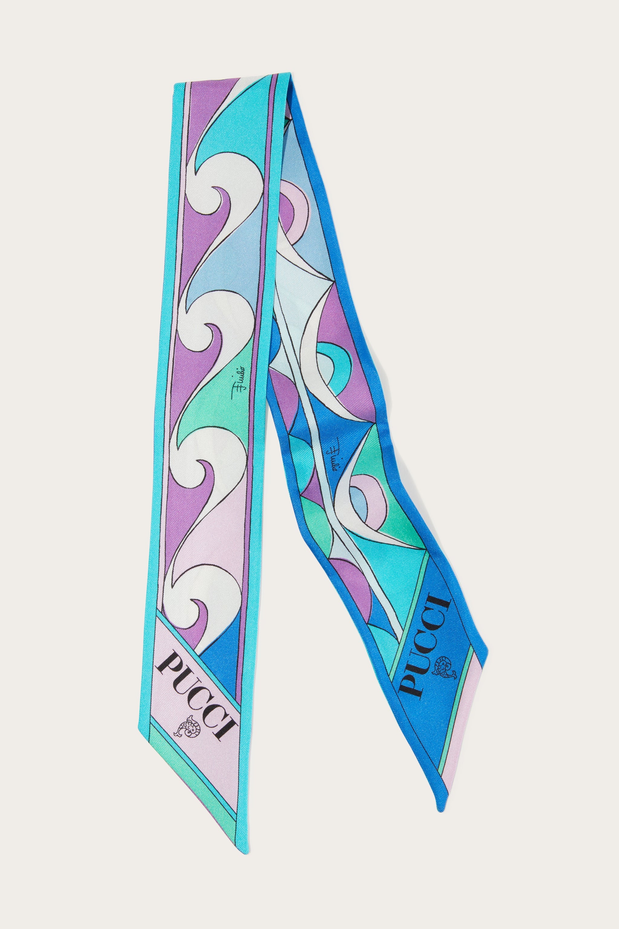 Pucci Foulard in seta con stampa Rombi