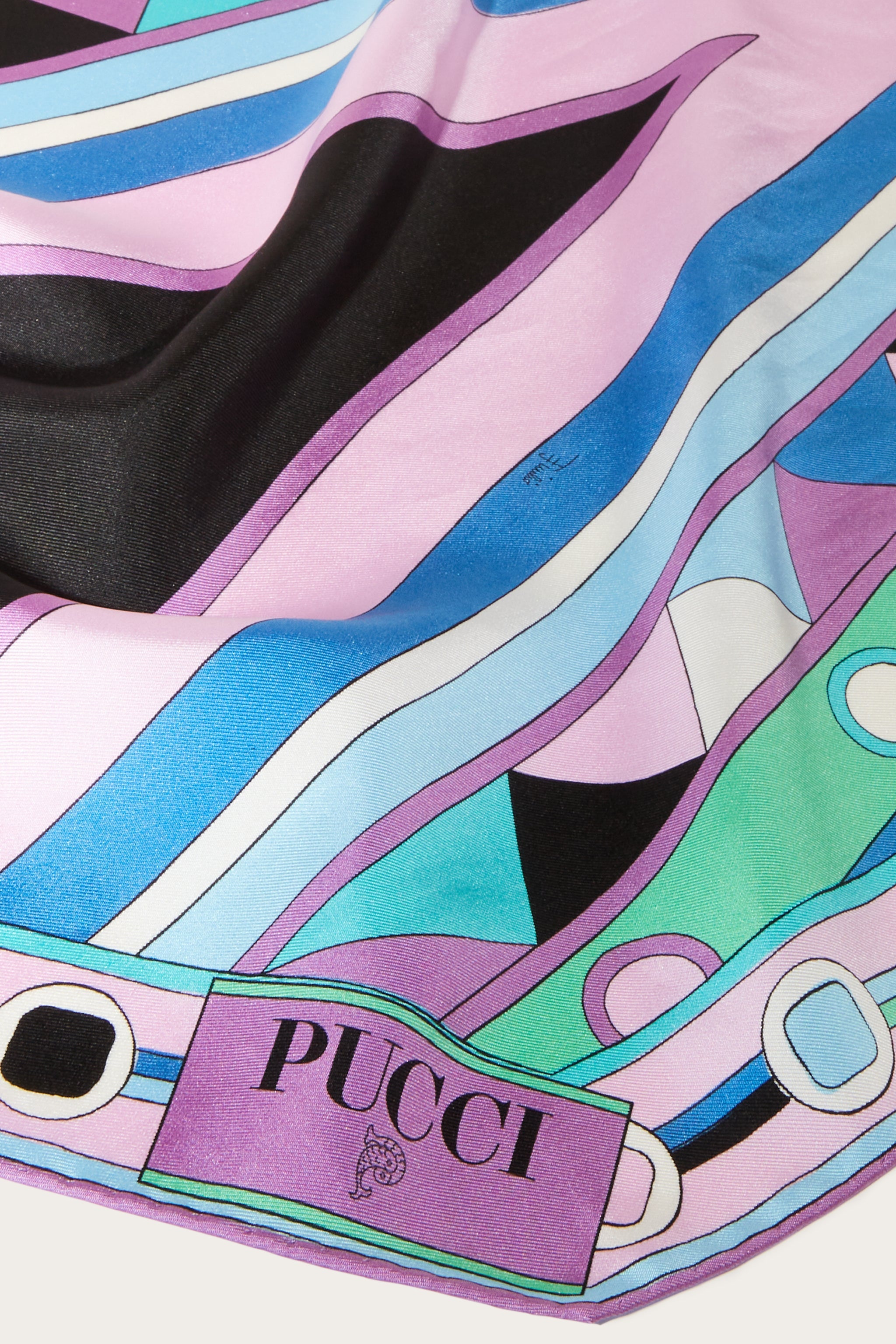 Emilio shops Pucci Firenze silk scarf