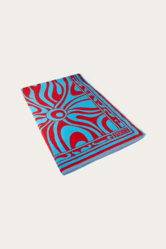 Marmo-Jacquard Cotton Beach Towel