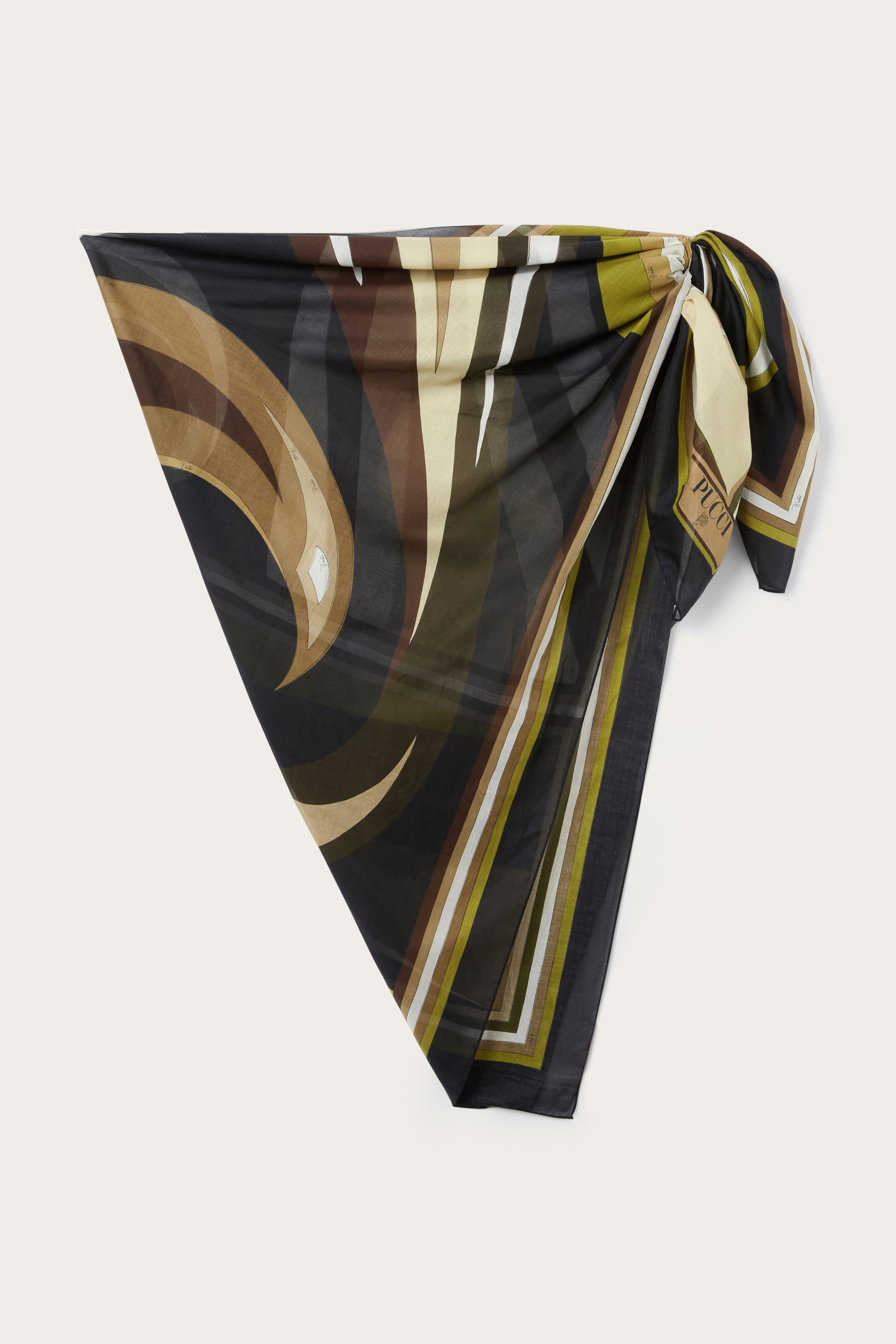 Pucci Sarong con stampa Cigni