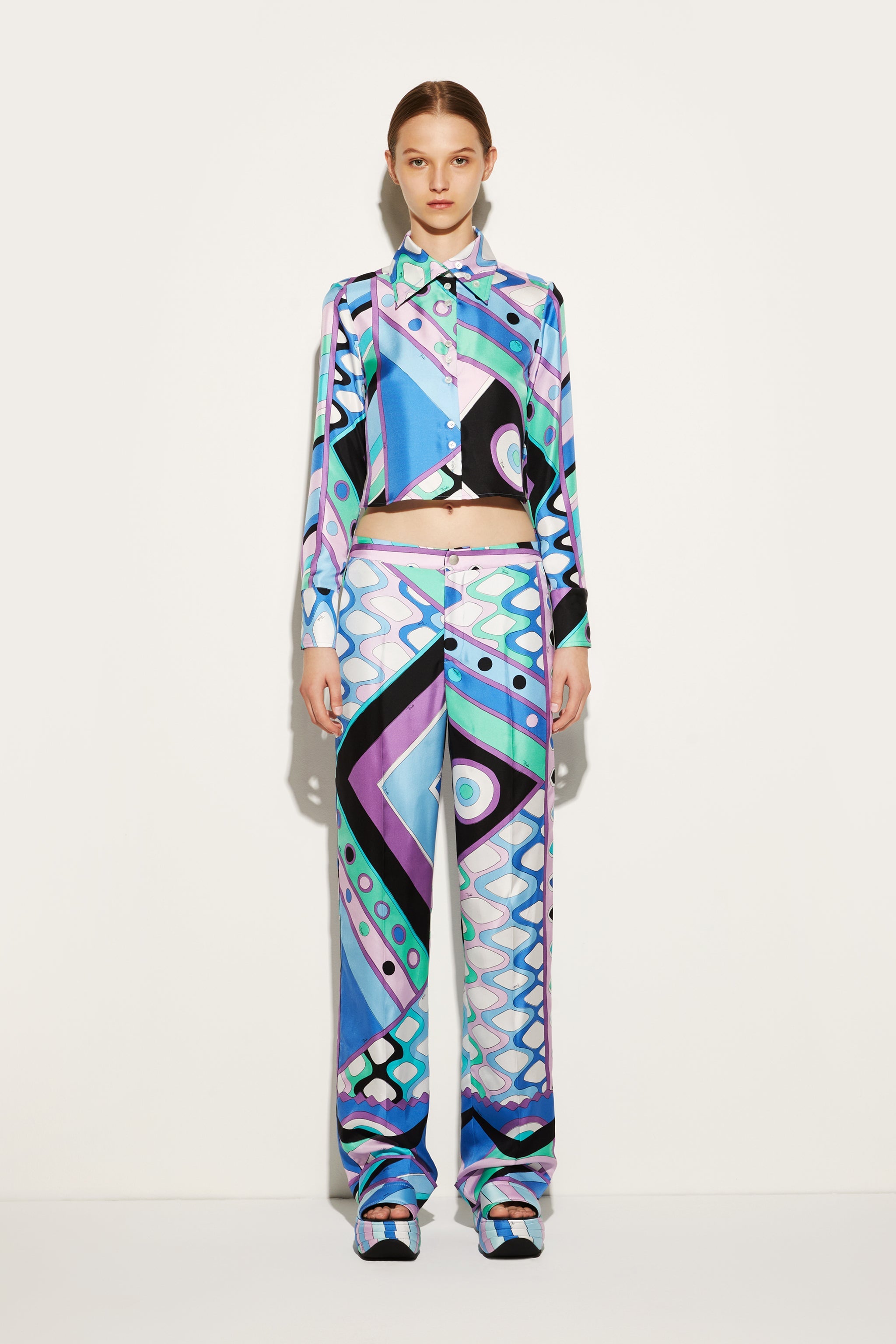 Pucci top: geometric print top & more prints | Pucci