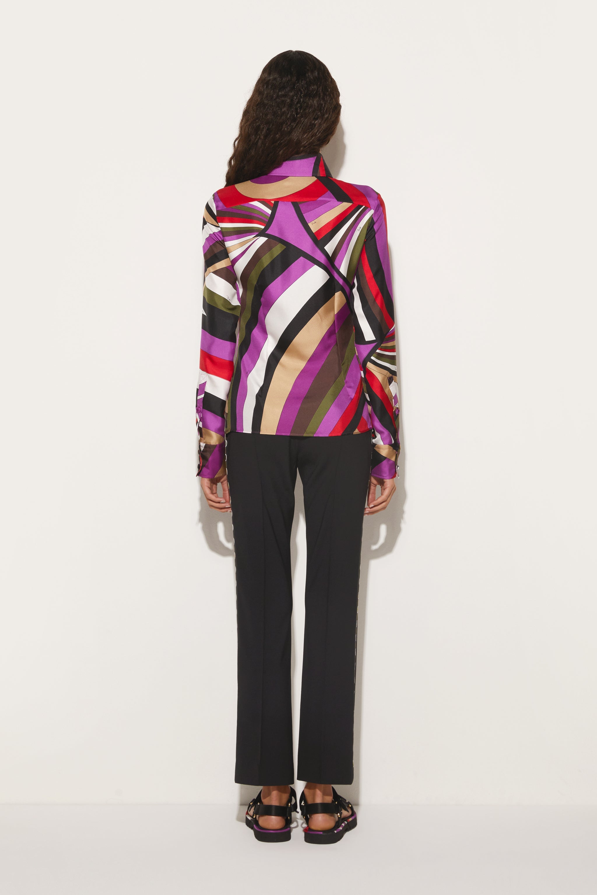 Iride-Print Silk-Twill Shirt – PUCCI Online Store