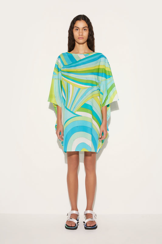 Iride-Print Cotton Kaftan