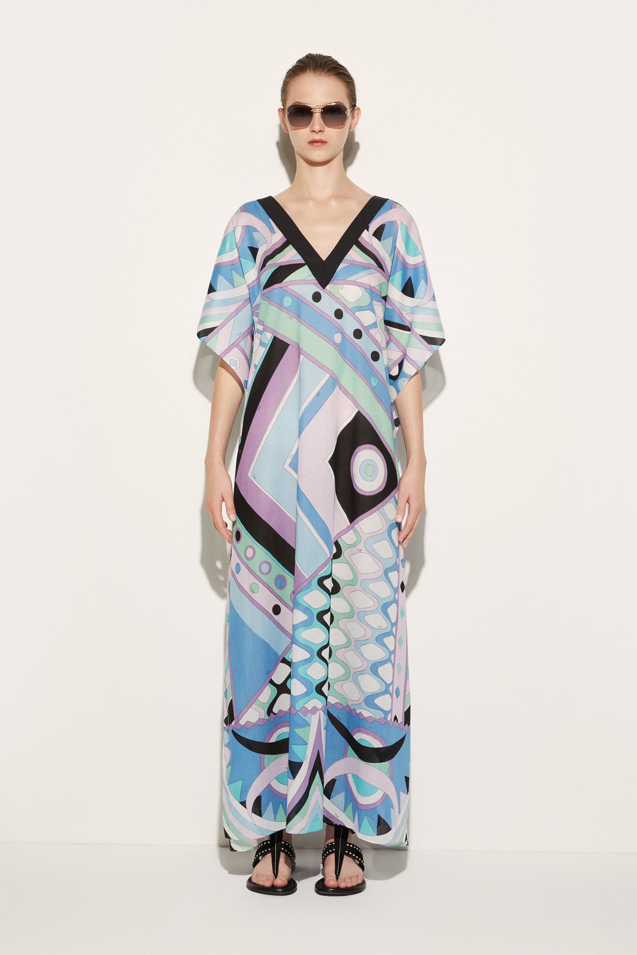 Vivara-Print Cotton Kaftan – PUCCI Online Store