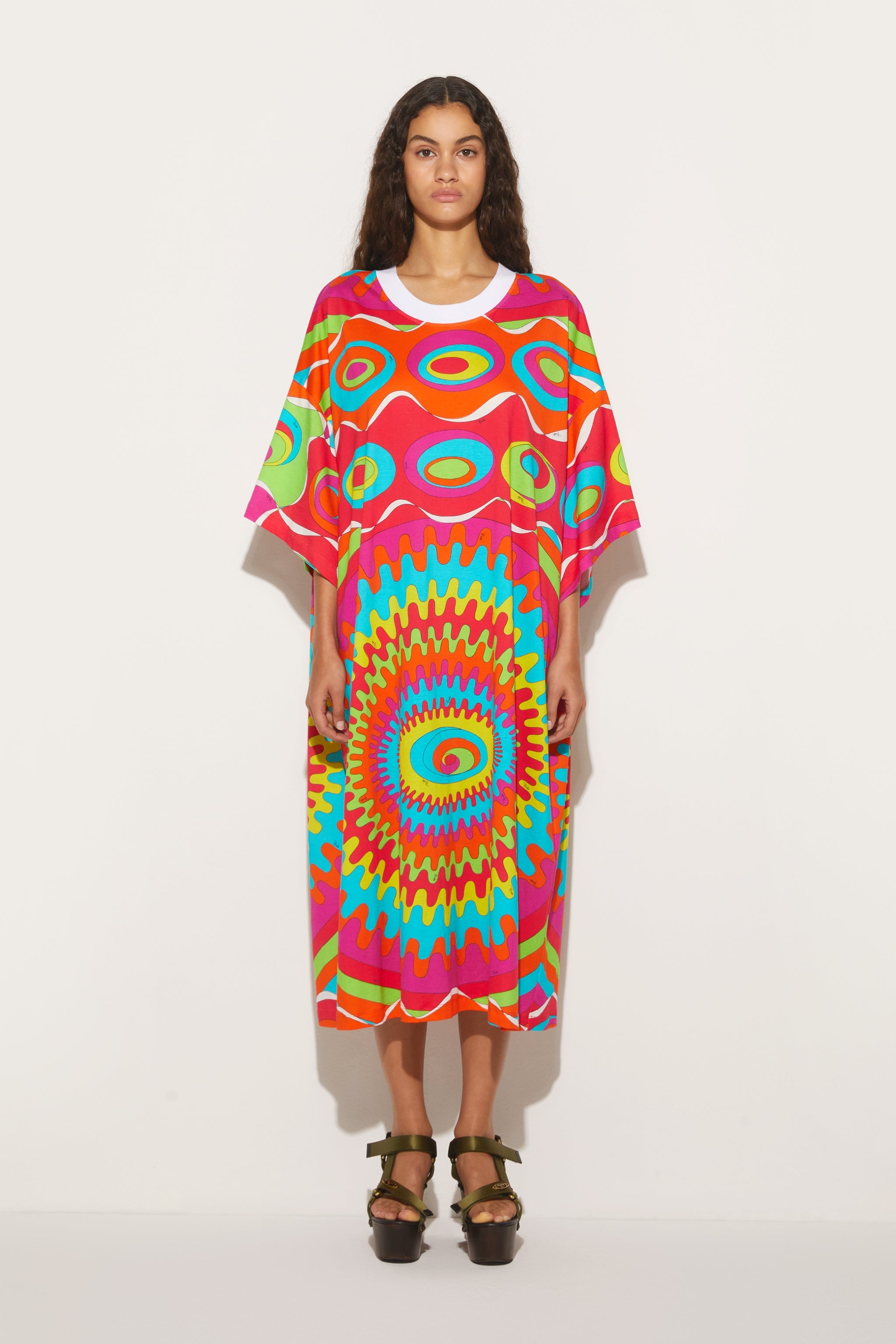 Pucci Bersaglio Print Cotton T Shirt Dress