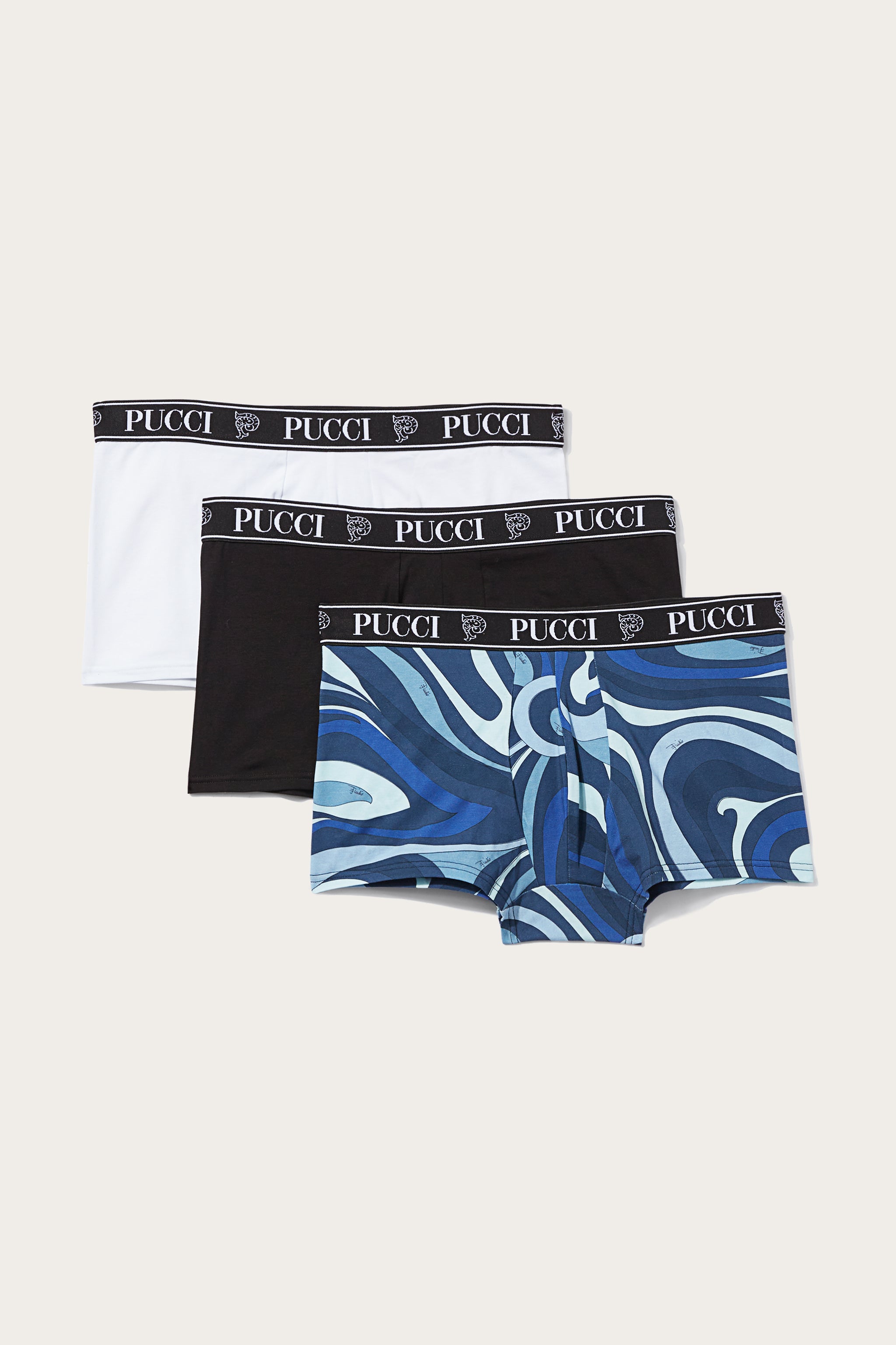 Pucci 3 Pack Boxer con logo jacquard