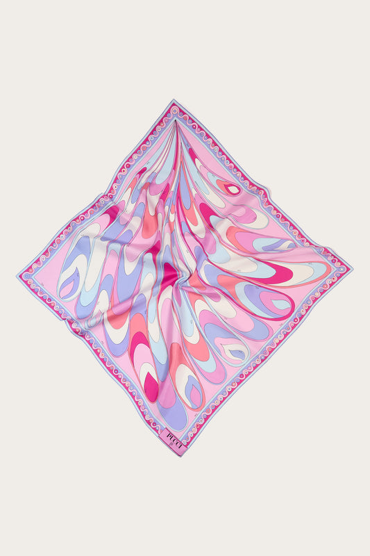 Onde-Print Silk Scarf