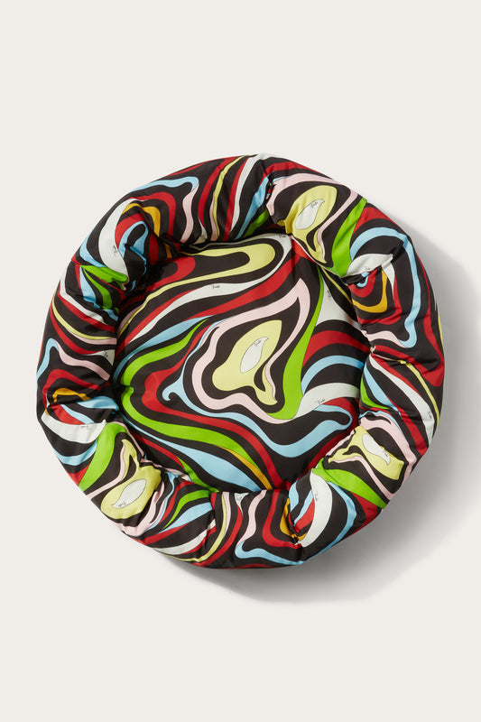 Marmo-Print Dog Bed