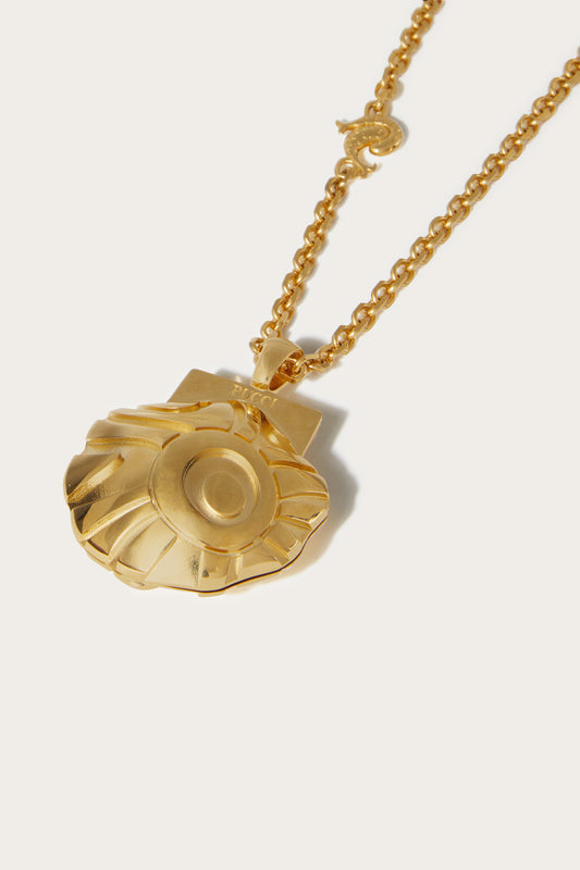 Shell Locket Sautoir Necklace