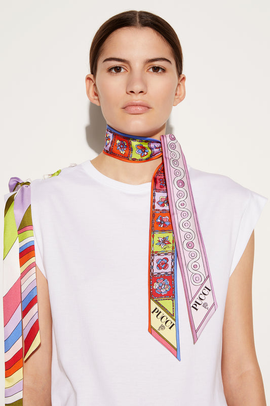 Iride And Festa-Print Silk-Twill Scarf