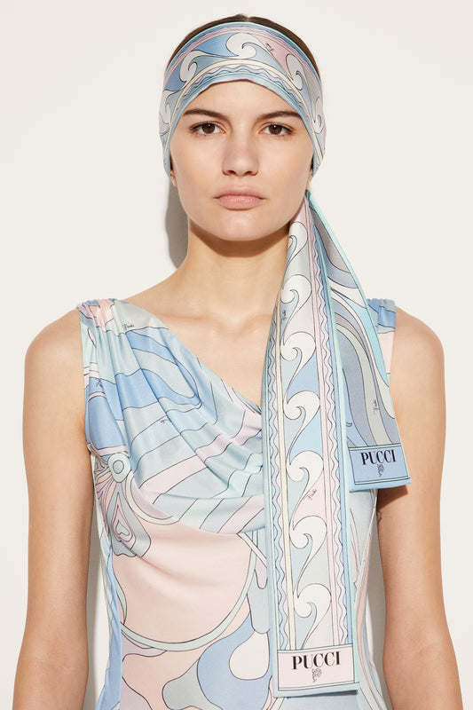 Marmo And Boucle-Print Silk-Twill Scarf