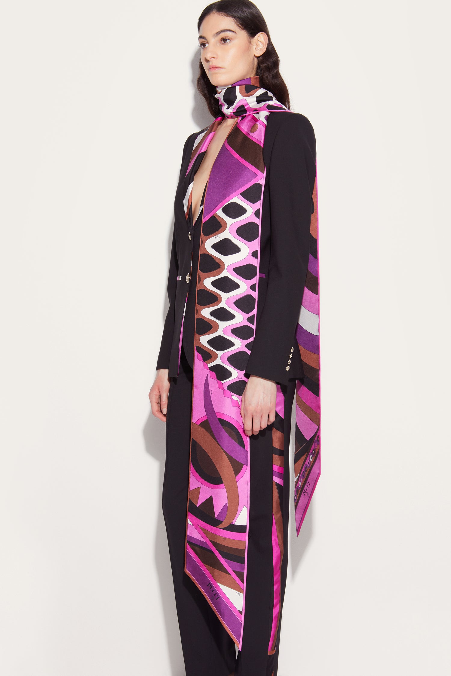 Iride And Vivara-Print Silk-Twill Maxi Scarf