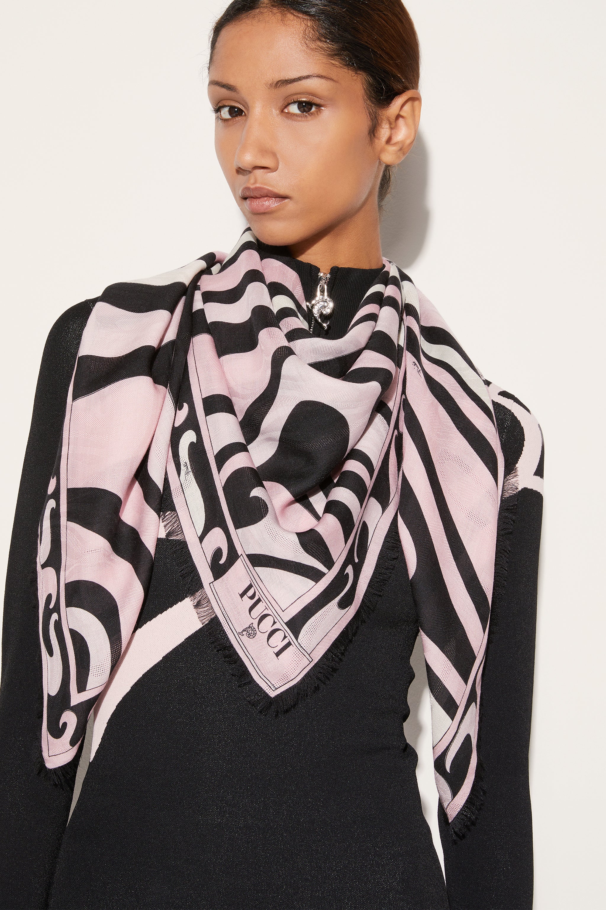 Pucci silk scarf woven designer silk scarves Pucci
