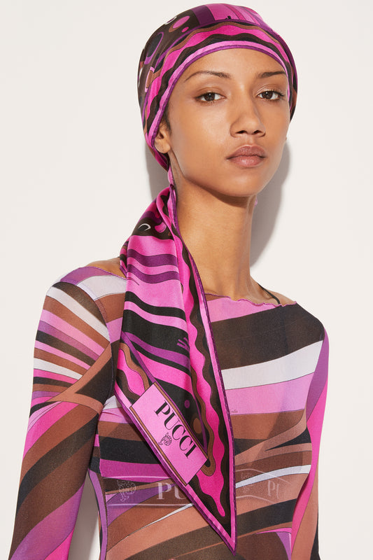 Fontane-Print Silk-Twill Scarf