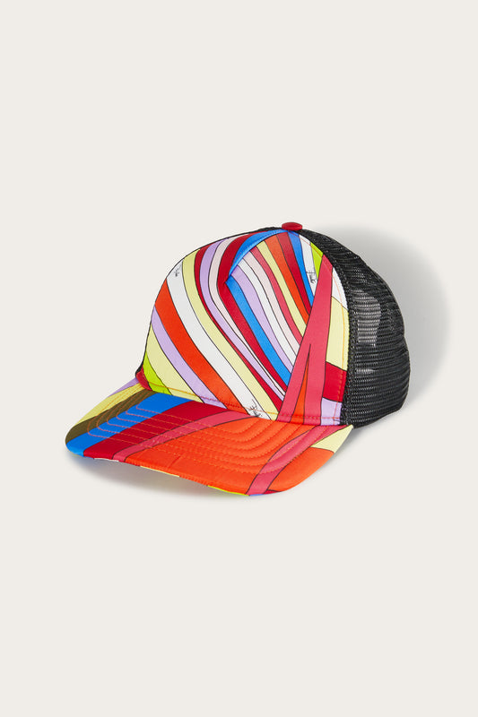 Cappello da baseball in mesh con stampa Iride