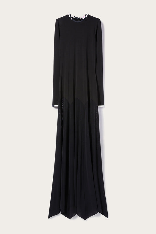 Long-Sleeve Long Dress