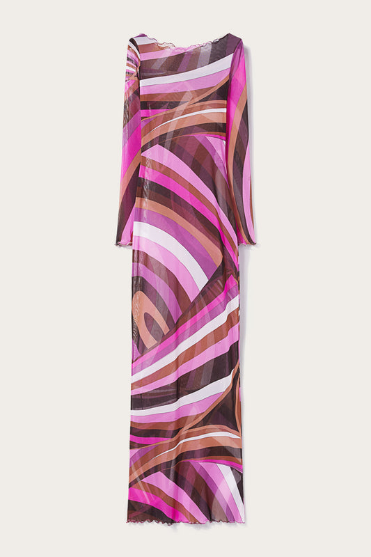 Iride-Print Tulle Dress View 1 - Pucci