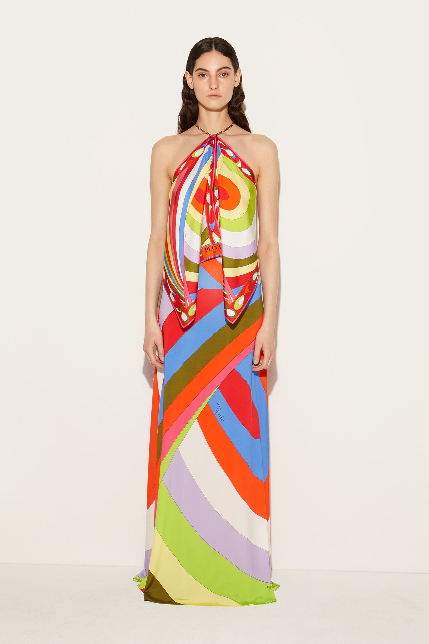 Iride-Print Long Skirt View 2 - Pucci