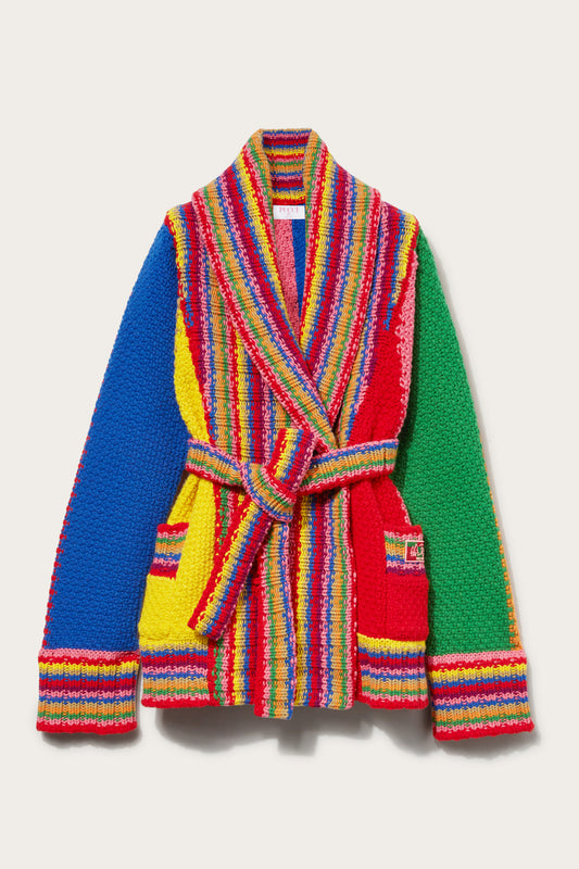 Colourblock Wool Cardigan View 1 - Pucci