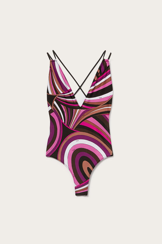 Iride-Print Swimsuit