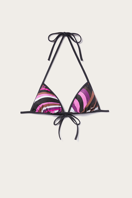 Iride-Print Bikini Top View 1 - Pucci