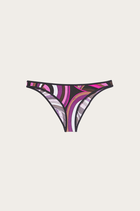 Slip bikini con stampa Iride