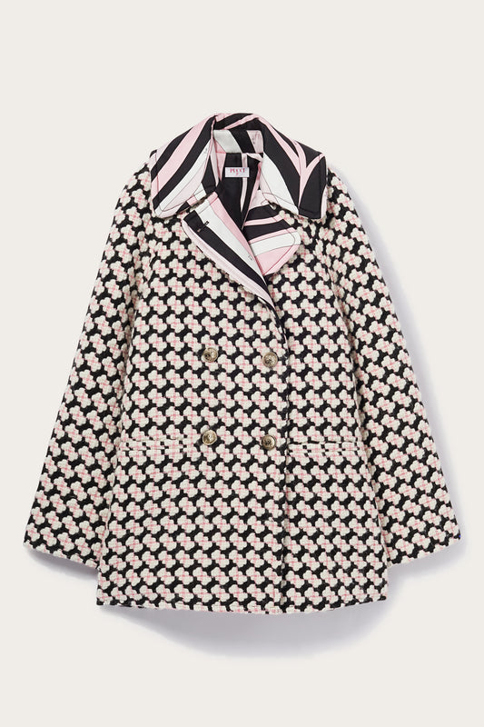 Iride-Print Tweed Coat View 1 - Pucci