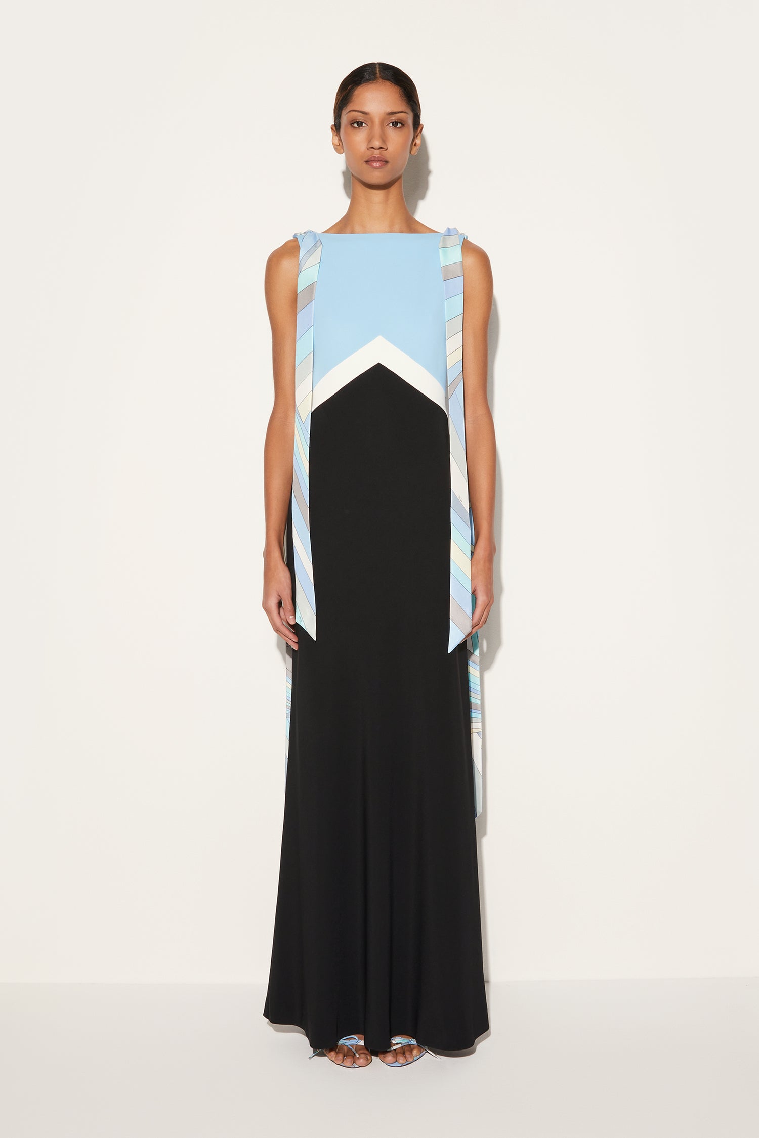 Colourblock Long Dress