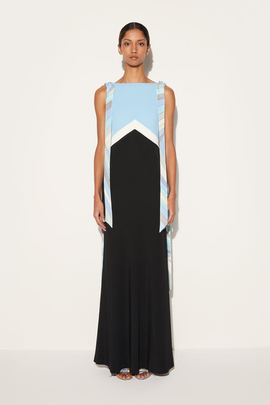 Colourblock Long Dress