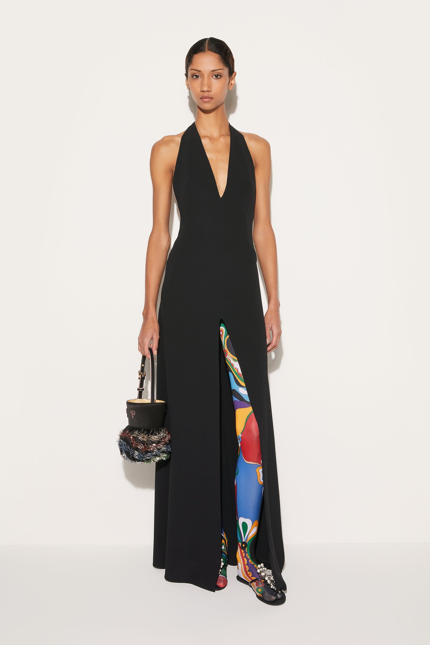 Halterneck Long Dress