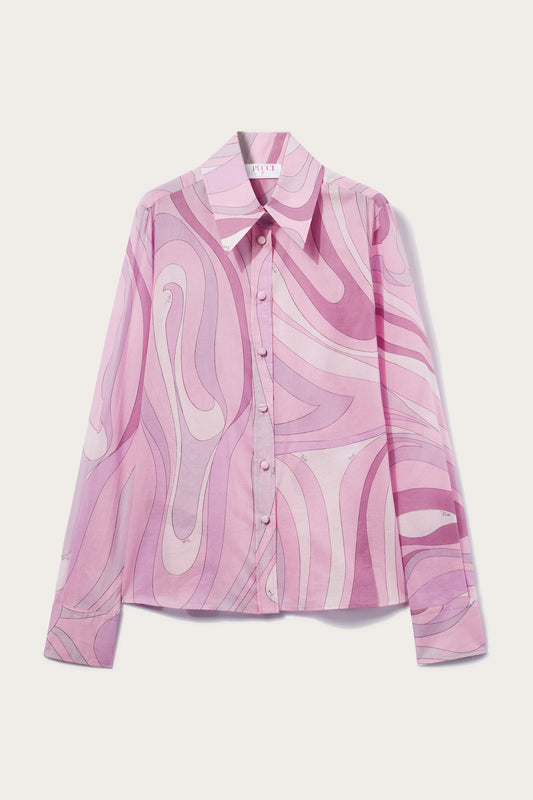 Marmo-Print Cotton Shirt