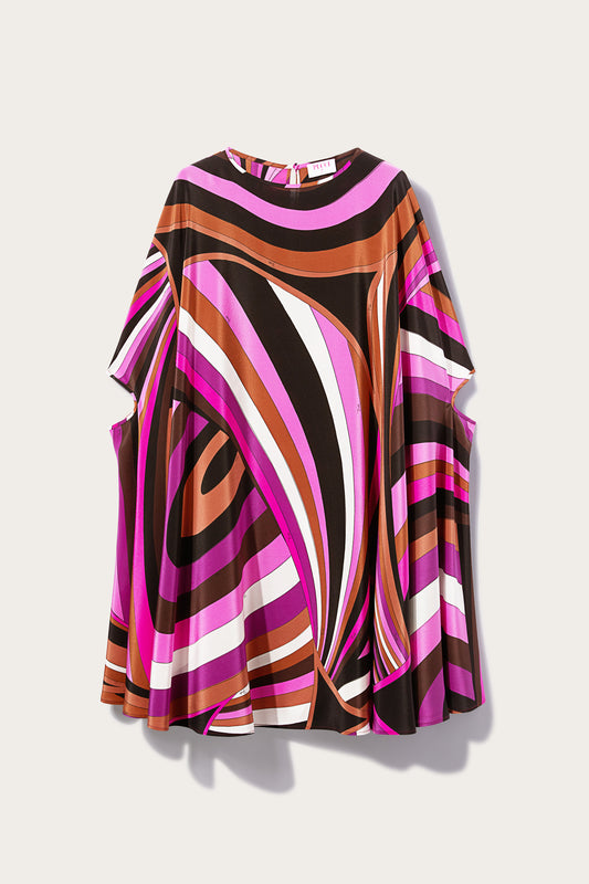 Iride-Print Silk Kaftan