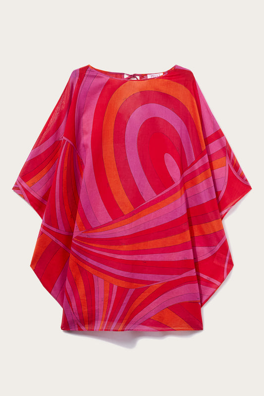 Iride-Print Cotton Kaftan