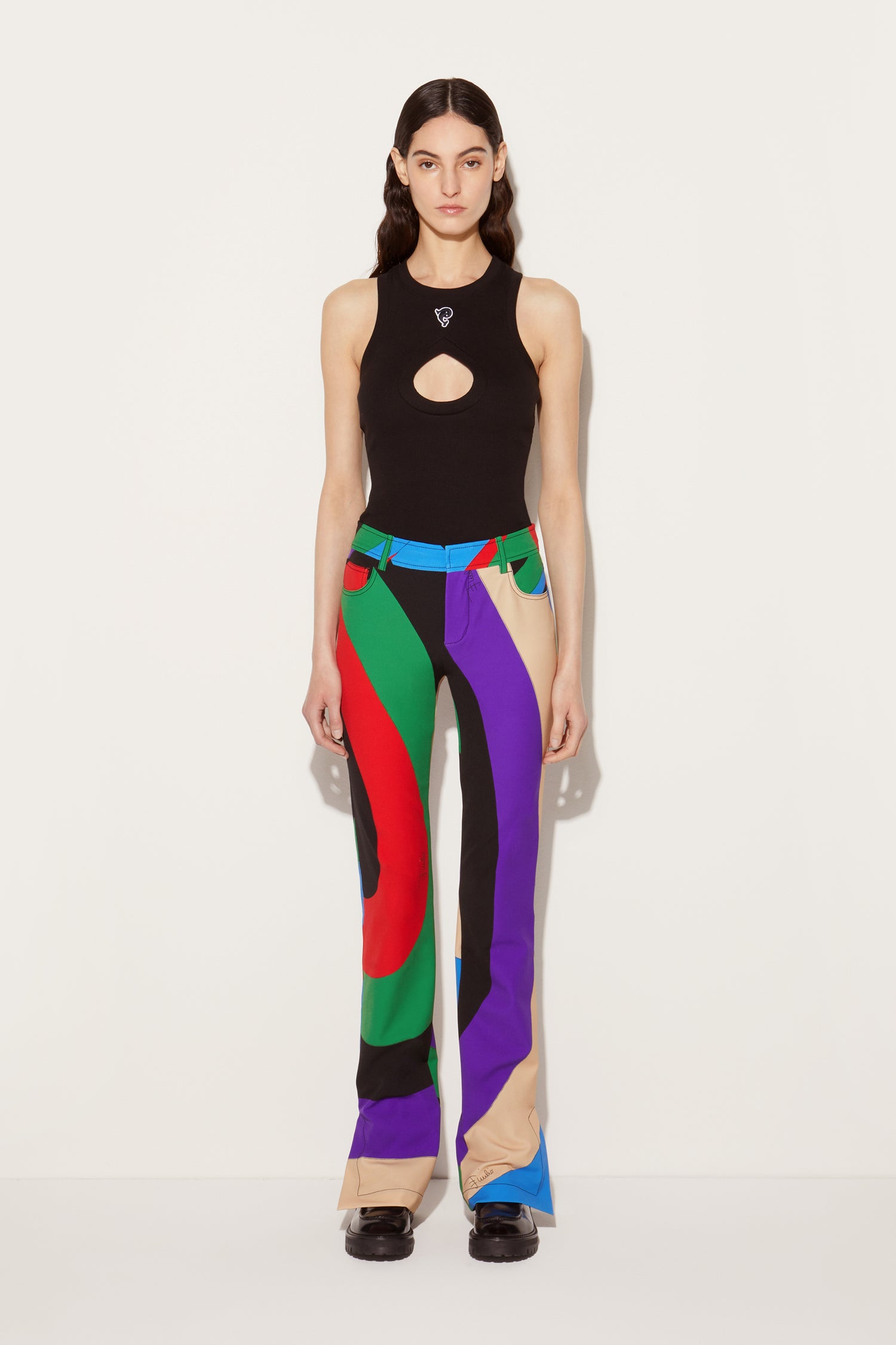 Iride-Print Trousers