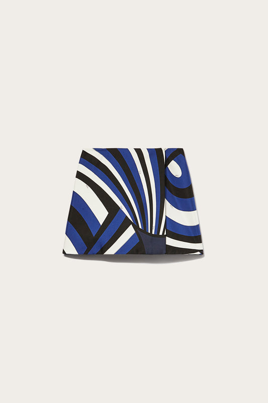 Iride-Print Silk-Twill Skirt View 1 - Pucci