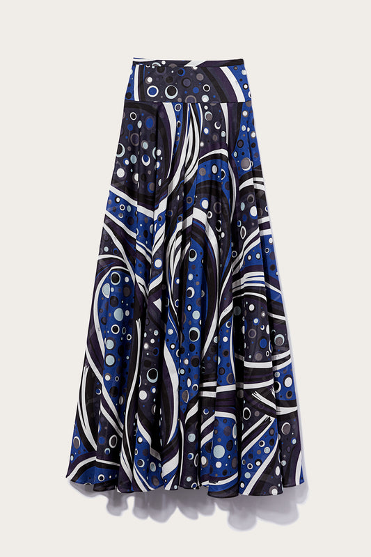 Fontane-Print Cotton Skirt