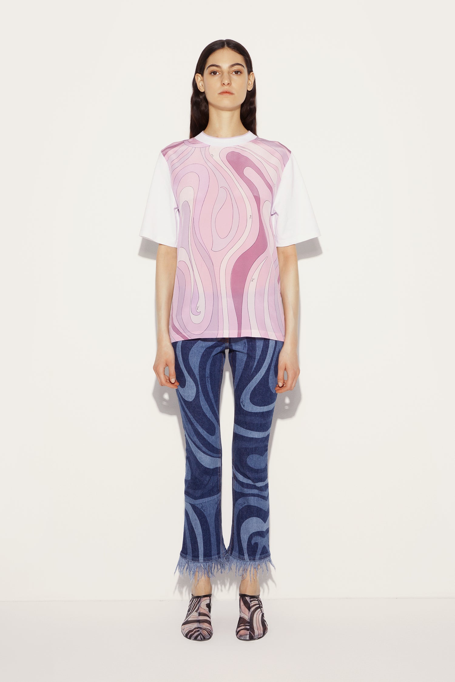 Marmo-Print T-Shirt