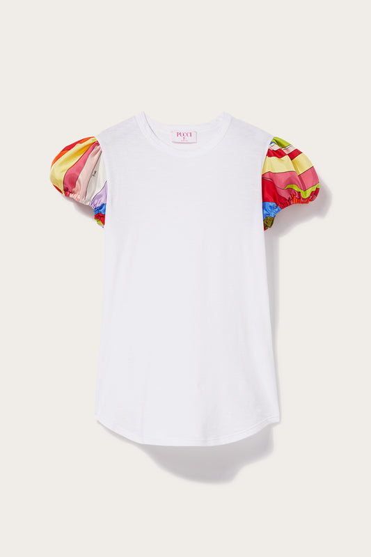 T-shirt con maniche a palloncino